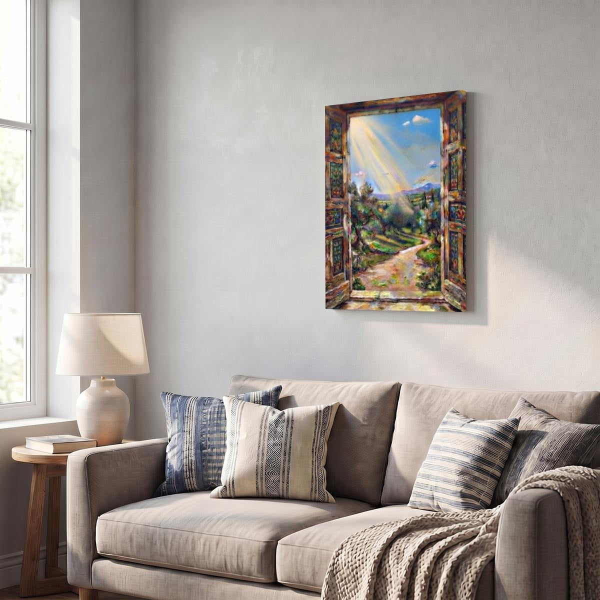 Light Through An Open Door Designs WIth Purpose Brand Vertical Framed Canvas Wall