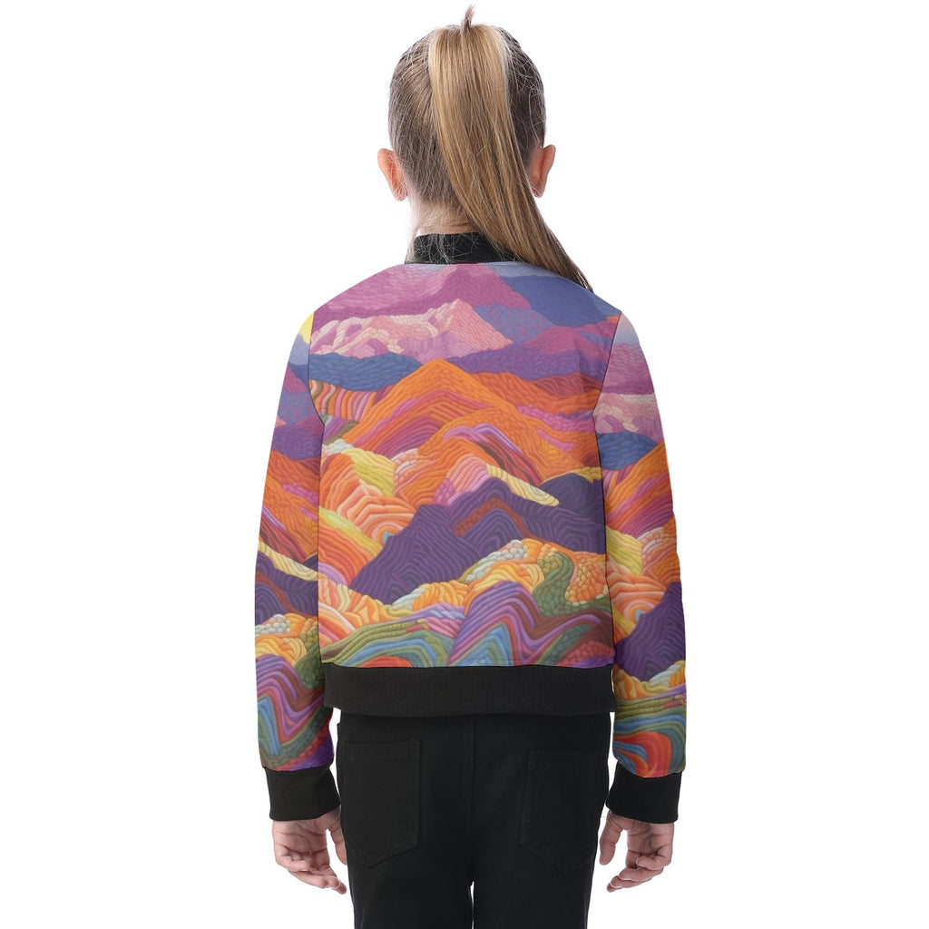 Blouson aviateur enfant imprimé all-over
