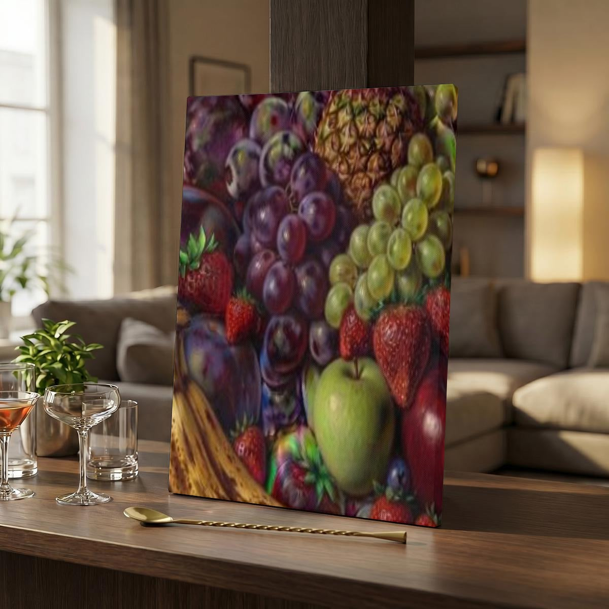 Vertical Framed Canvas Wall Art Printed in Canada