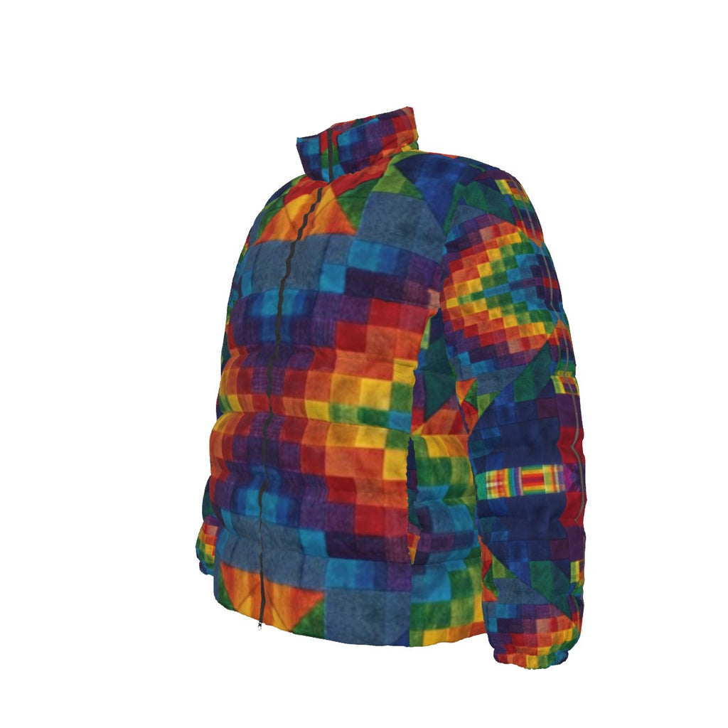 Colección Abrigo de muchos colores Chaqueta unisex de plumón ajustada con cuello alto