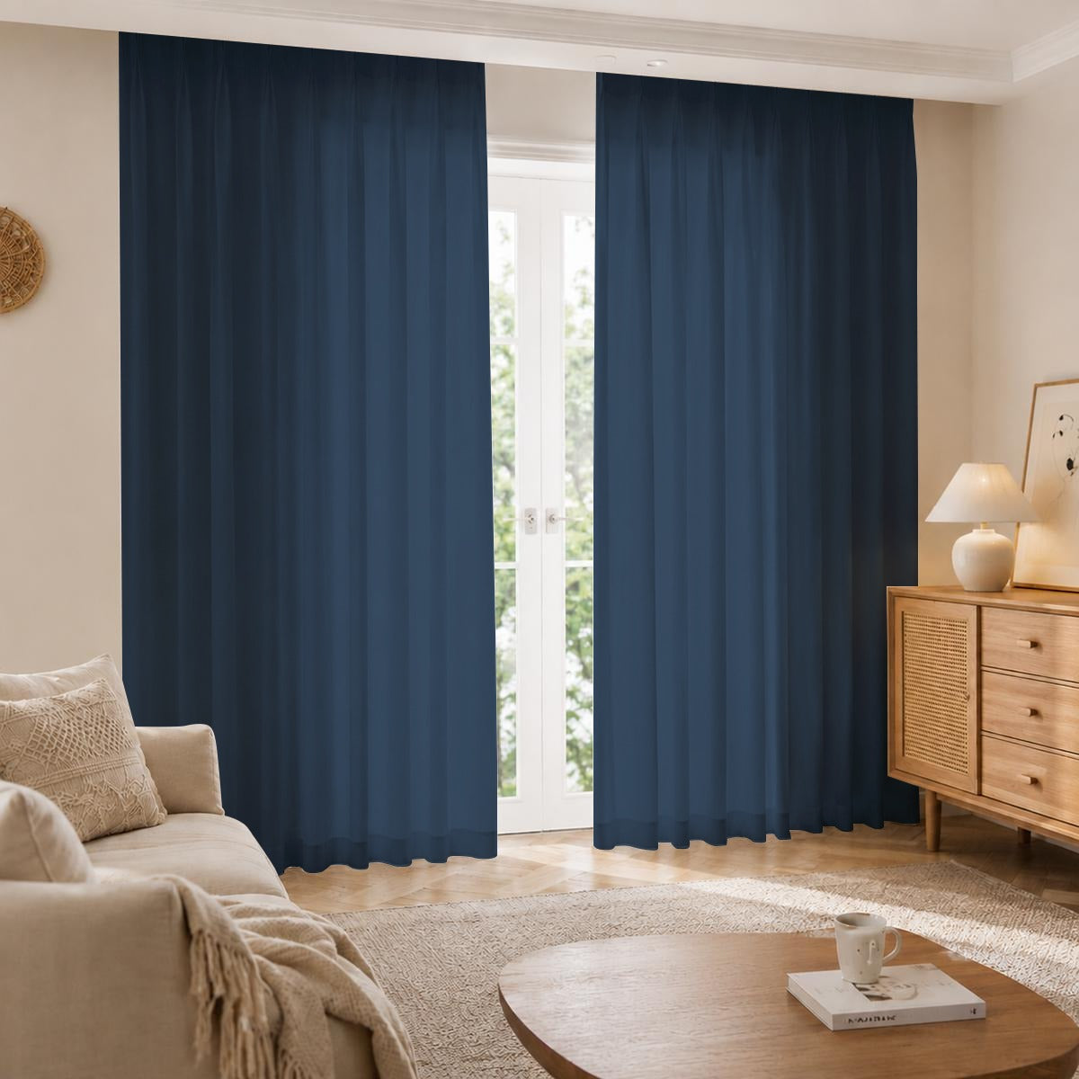 Square Blackout Curtains with Hooks | 265(GSM