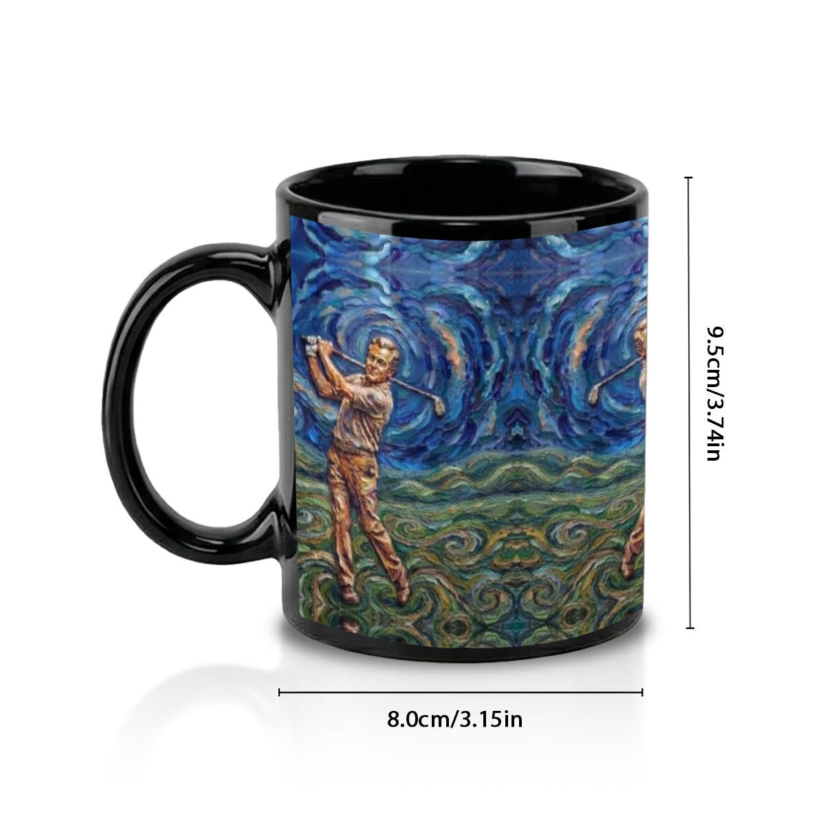 11oz Black Ceramic Mug