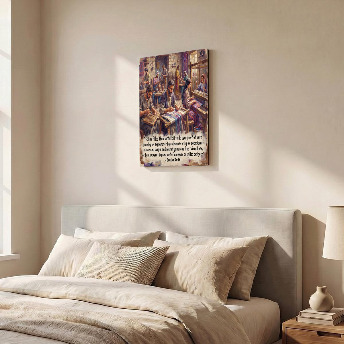 Vertical Framed Canvas Wall Art Printed in Canada