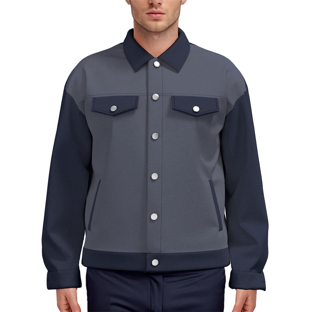 Giacca unisex con stampa all-over e revers | Cotone 245 g/m²