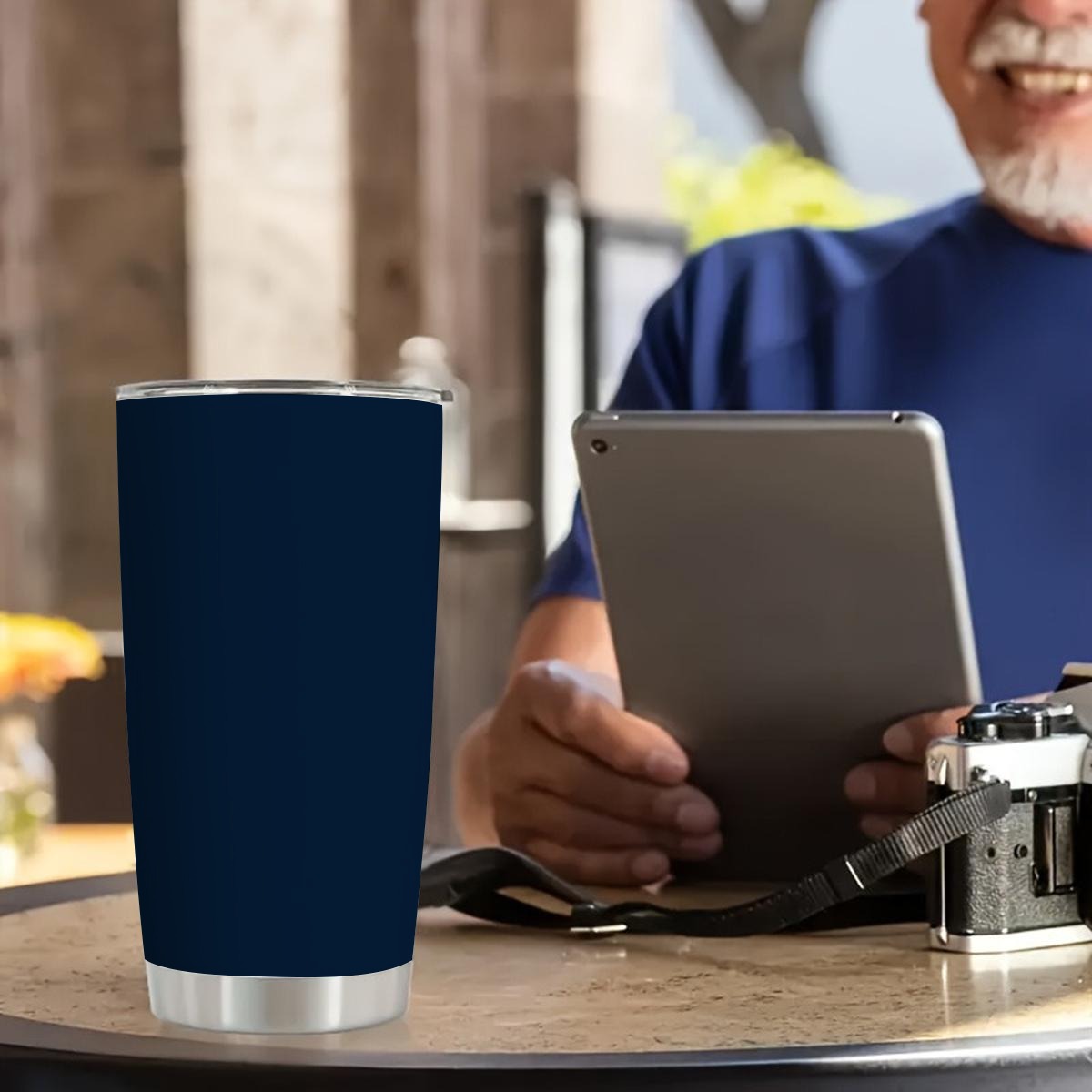 Custom 20OZ Tumbler With Sliding Lid Printed in USA