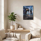 Thickened Rectangular Iron Wall Painting Printed in Canada