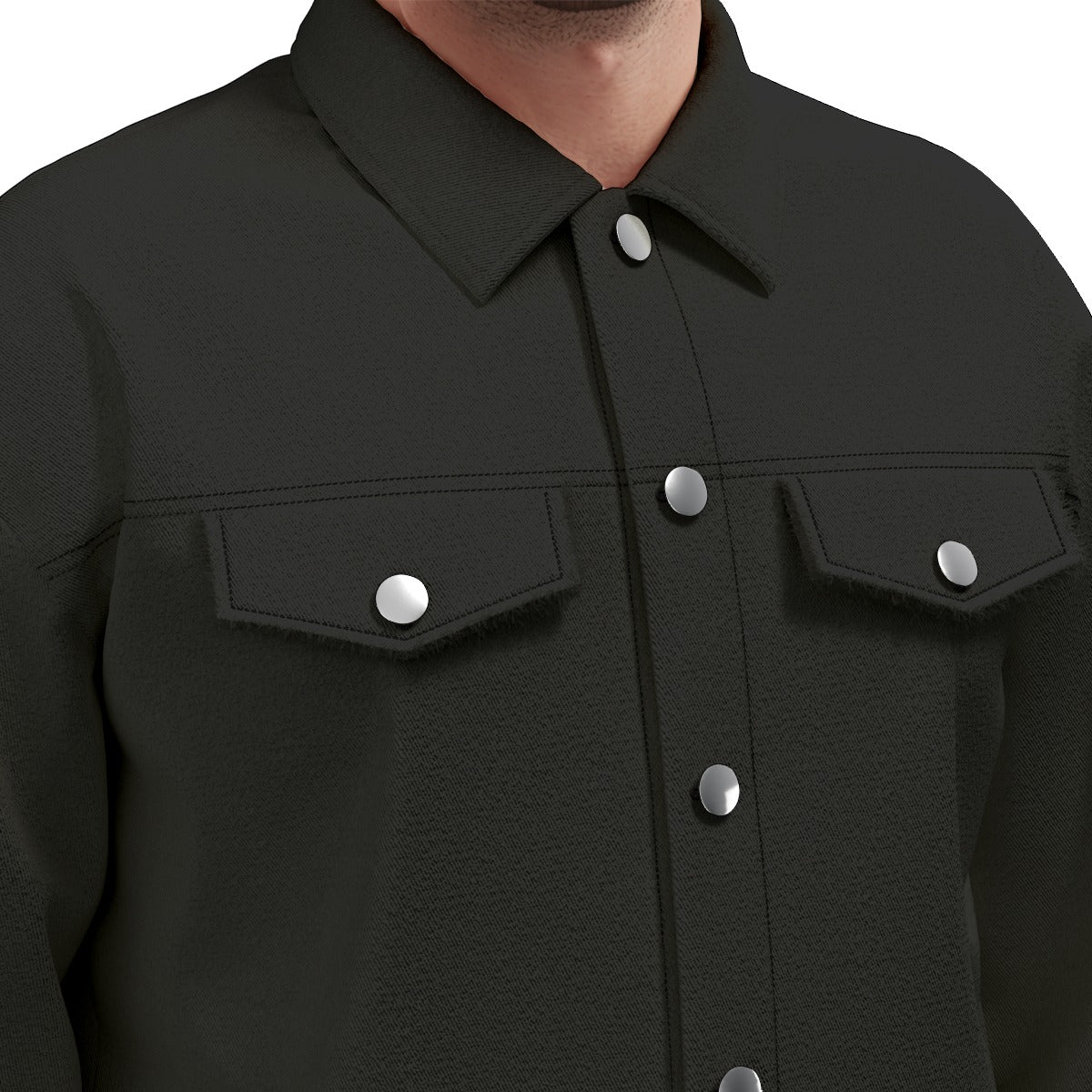 Giacca unisex con stampa all-over e revers | Cotone 245 g/m²