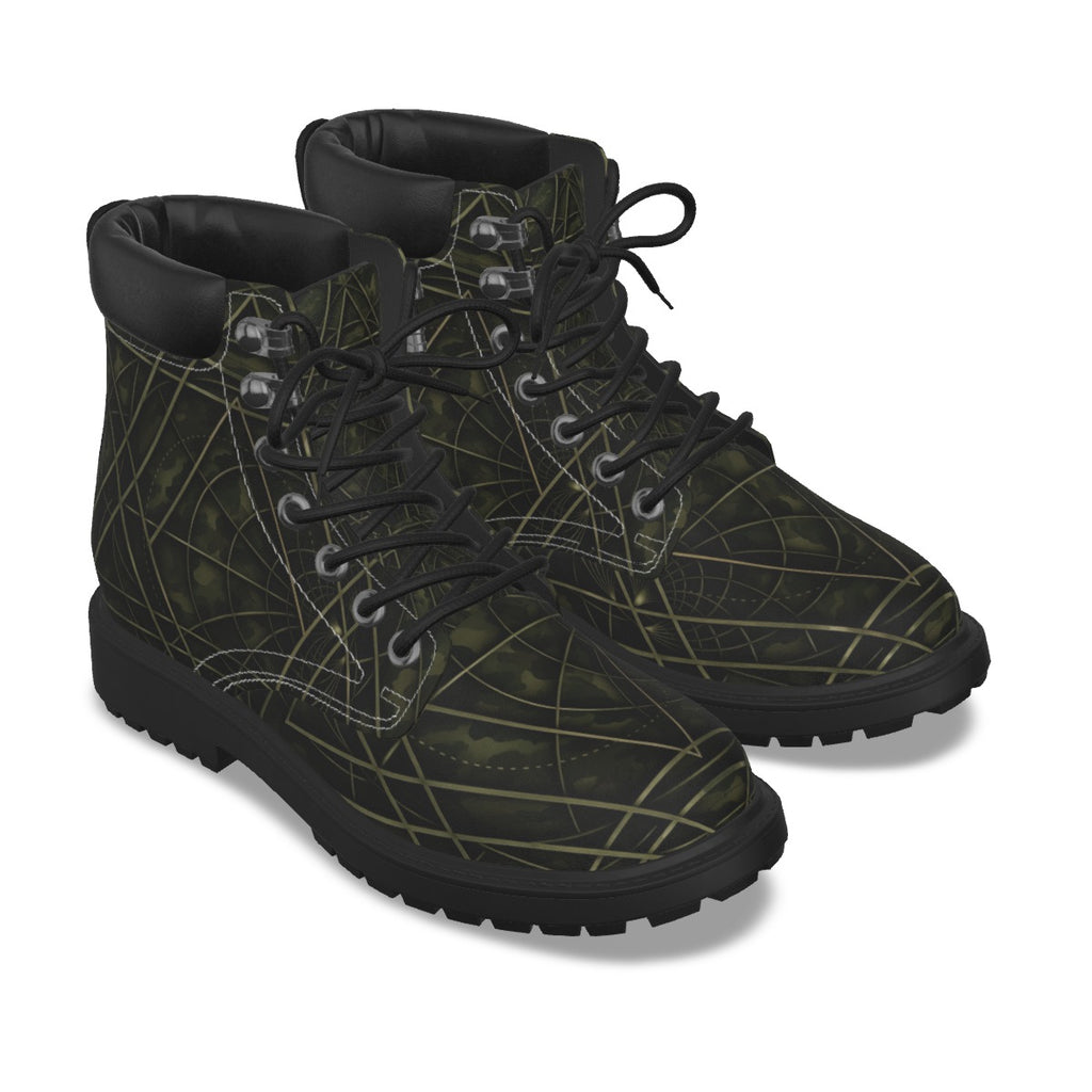 All-Over Print Men's Short Boots