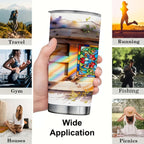 Custom 20OZ Tumbler With Sliding Lid Printed in USA