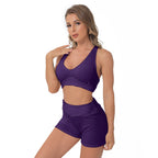 Completo reggiseno sportivo da donna con stampa all-over