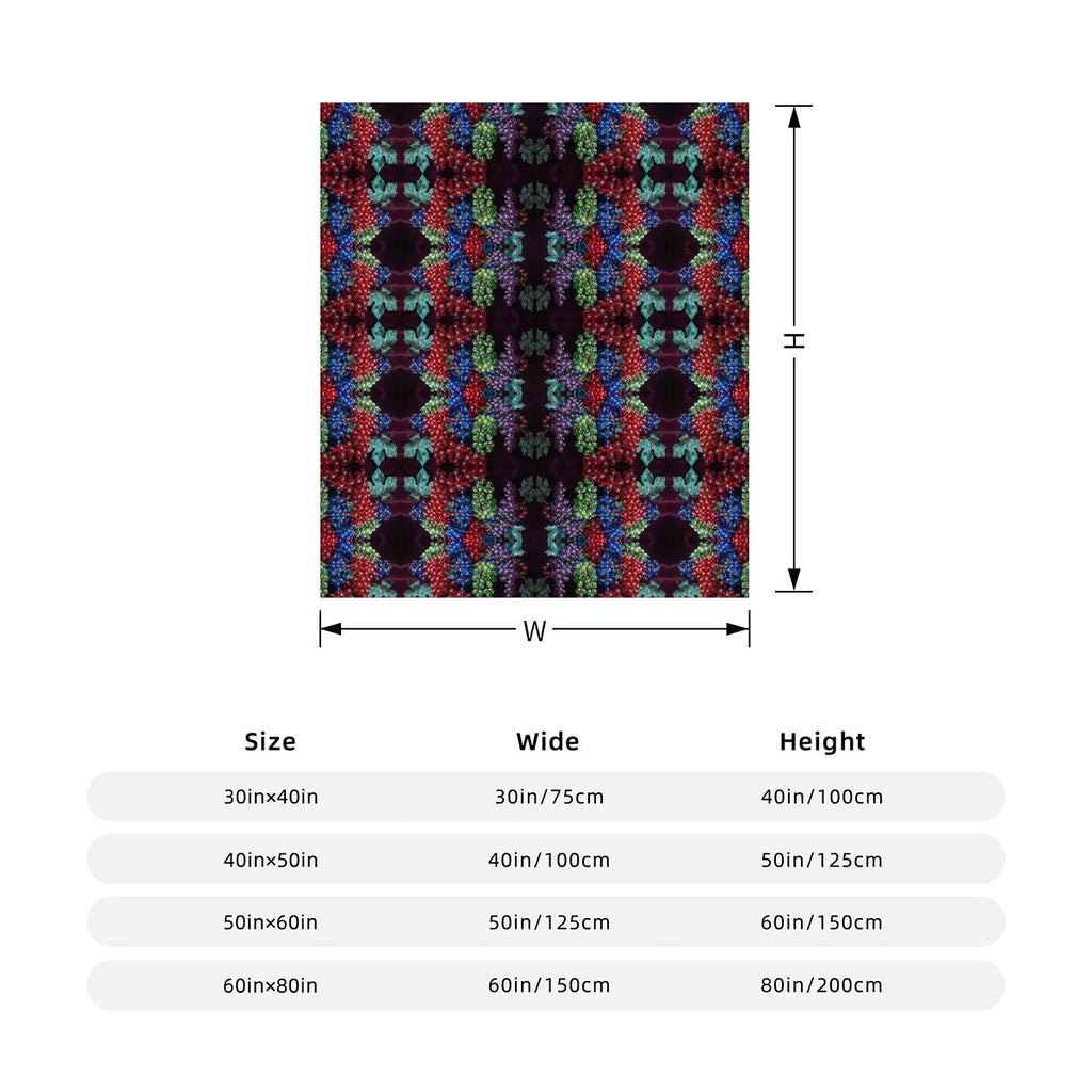 Gram Flannel Blanket - Vertical Style Printed in USA|290GSM