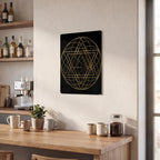Thickened Rectangular Iron Wall Painting Printed in Canada