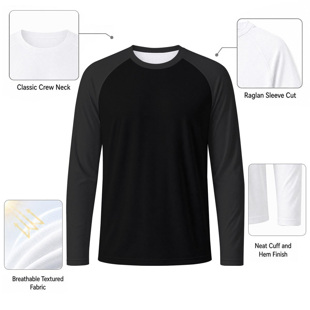 Top sportivo da uomo con protezione solare e stampa all-over