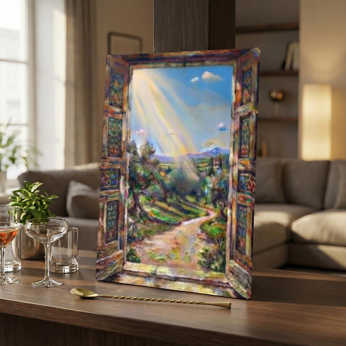 Vertical Framed Canvas Wall Art Printed in Canada