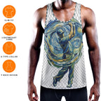 All-Over Print Men's Slim Y-Back Muscle Tank Top