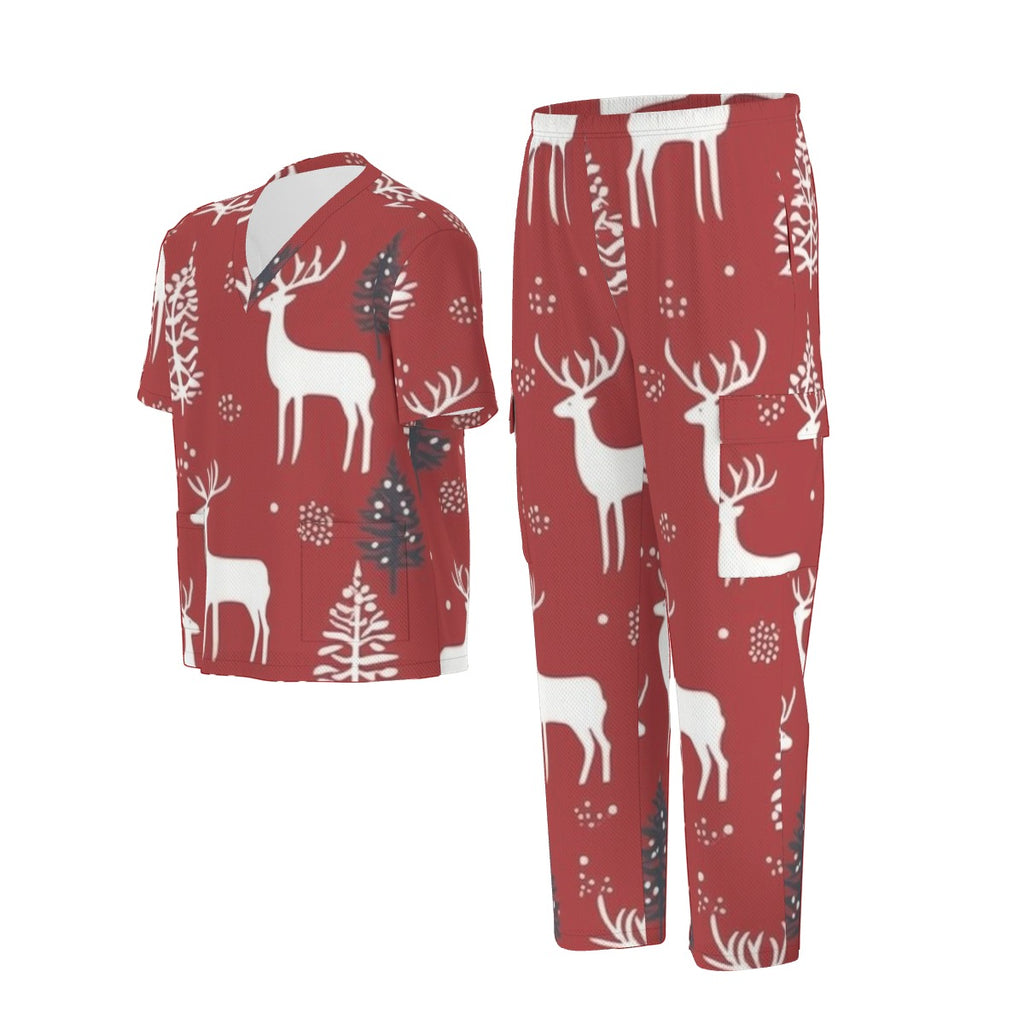 All-Over Print Unisex Scrub Set|Birdseye