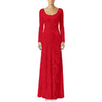 All-Over Print Women's Velvet Shine Maxi Dress