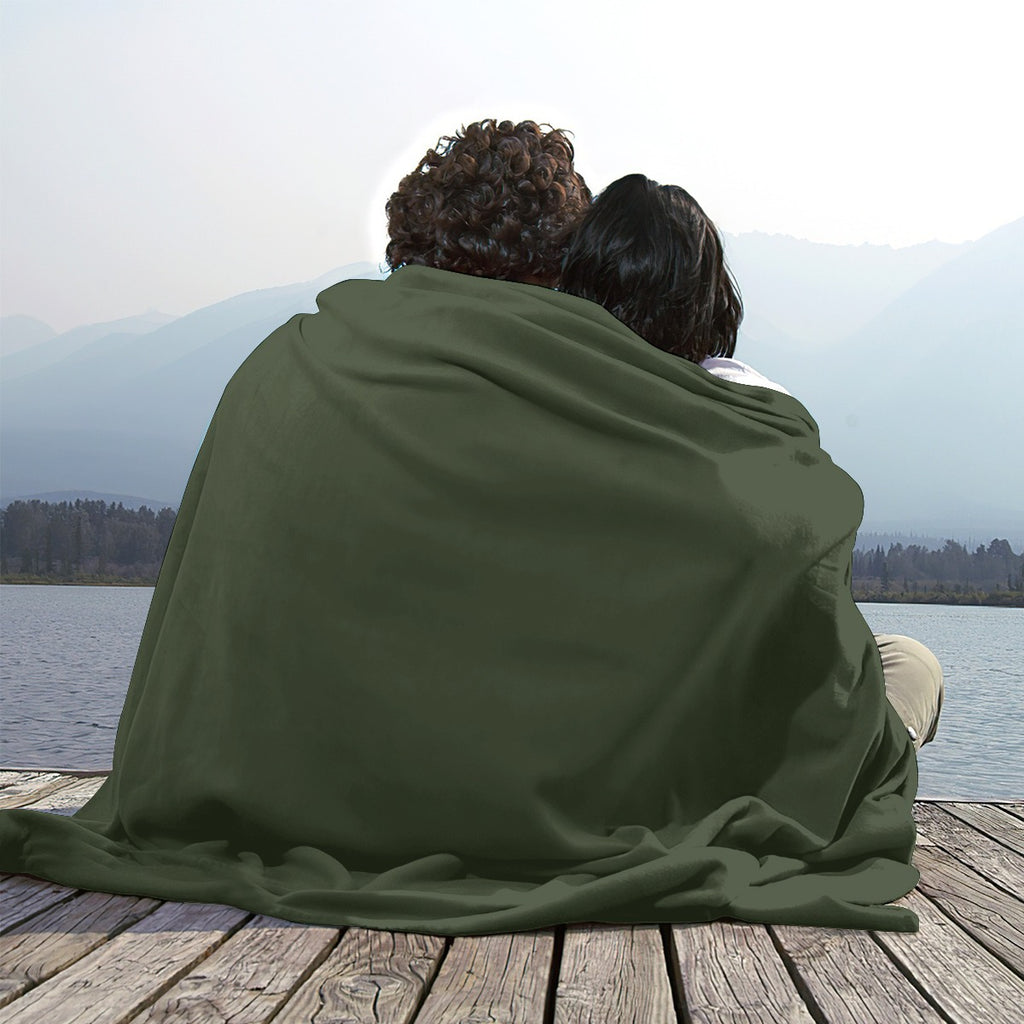 Single-Side Printing Flannel Blanket