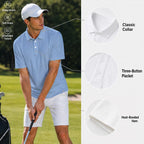 All Over Print Men‘s Two-Piece Collar Polo Shirt|Bonded Seam