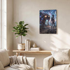Thickened Rectangular Iron Wall Painting Printed in Canada