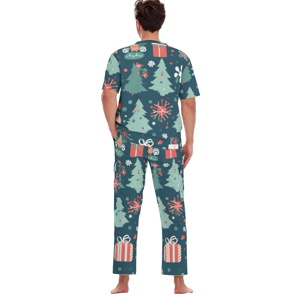 All-Over Print Unisex Scrub Set With Six Pocket