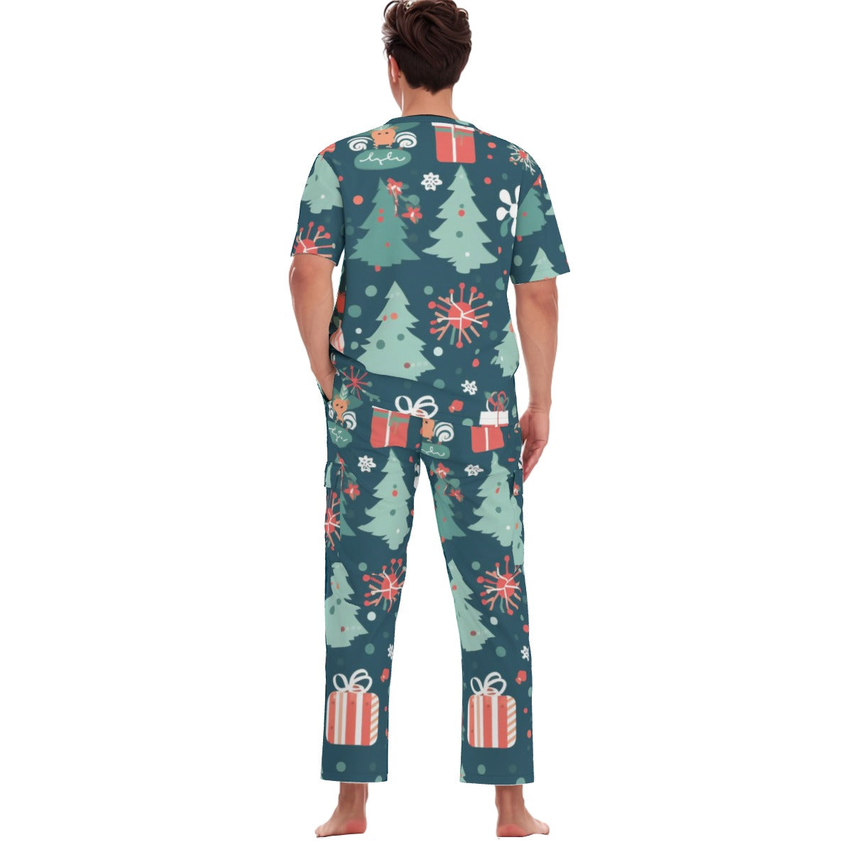 All-Over Print Unisex Scrub Set With Six Pocket