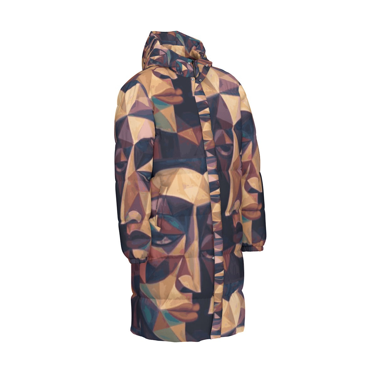 All-Over Print Unisex Long Down Jacket