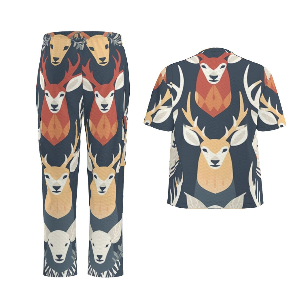 All-Over Print Unisex Scrub Set|Birdseye