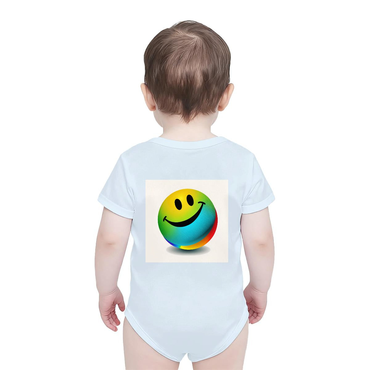 Baby Short-Sleeve Onesie Printed in USA| 190GSM Front Back DTF