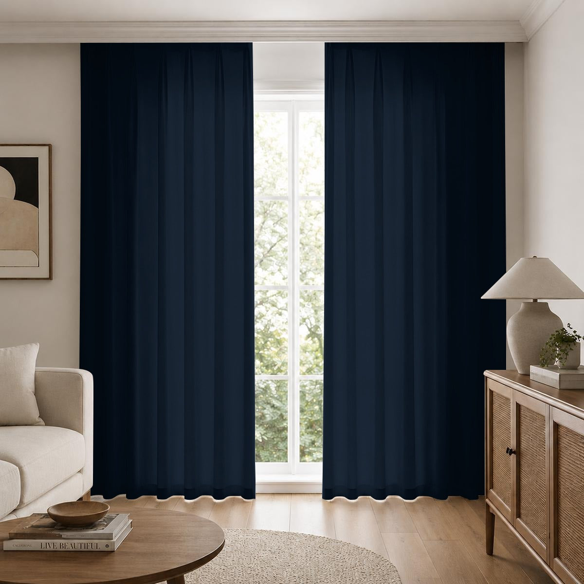 Square Blackout Curtains with Hooks | 265(GSM