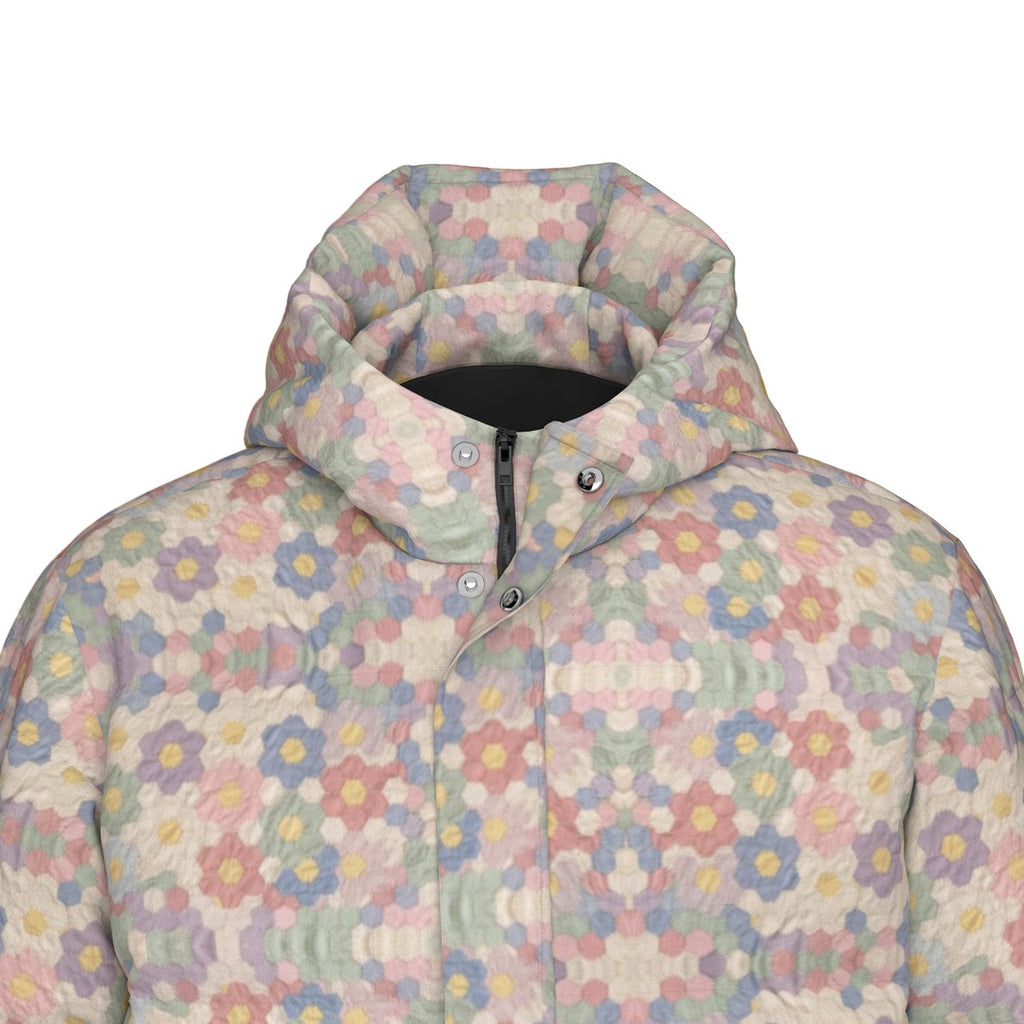 All-Over Print Unisex Long Down Jacket