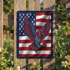 American Eagle Thickened Rectangular Iron Wall Painting Printed in Canada