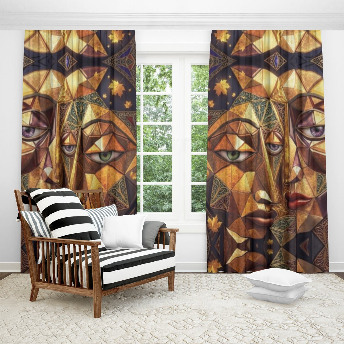 Curtains with Hooks (Large Size)