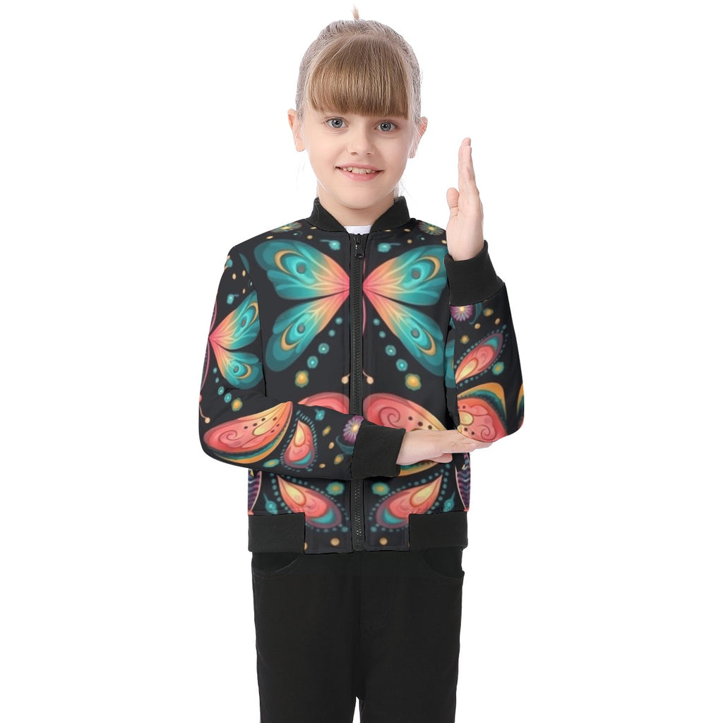 Blouson aviateur enfant imprimé all-over