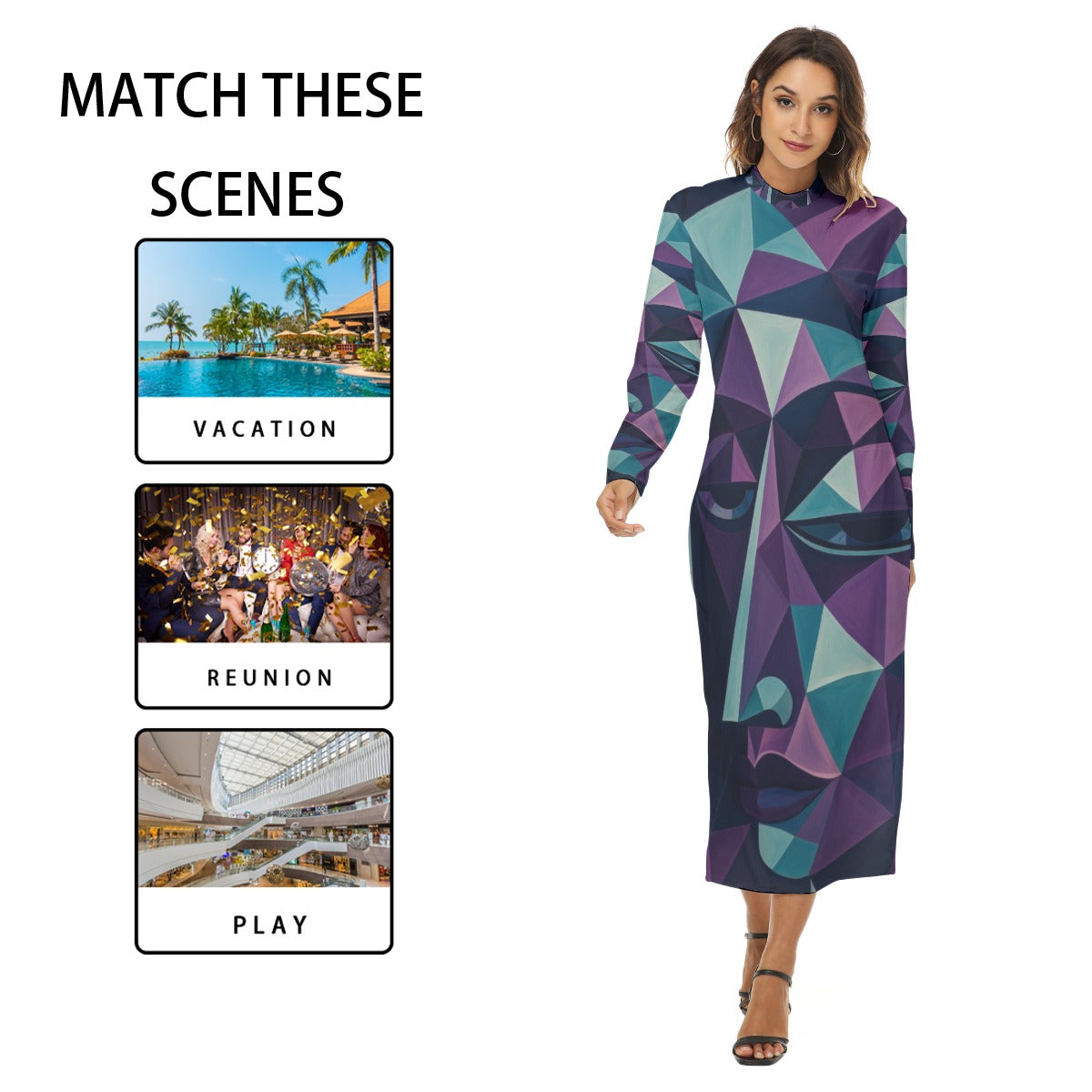 All-Over Print Women's Hip Dress