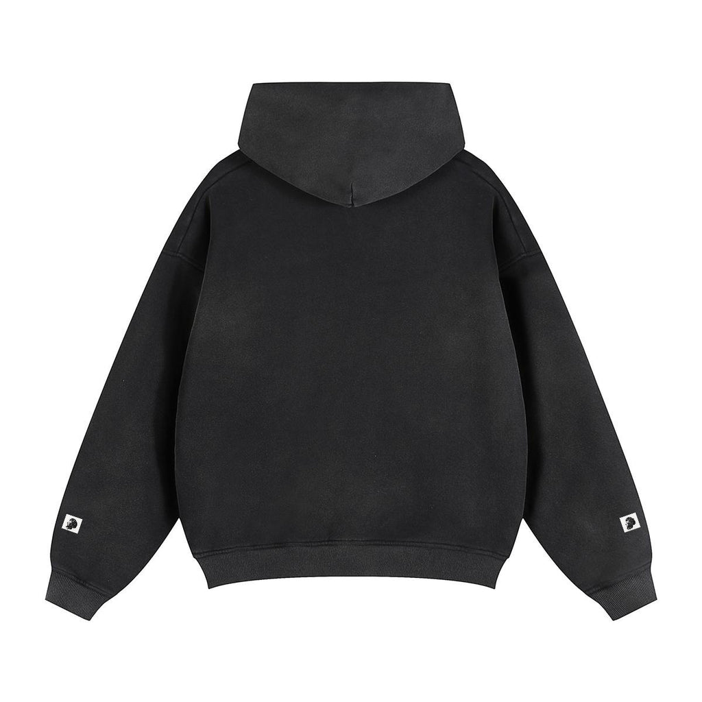 Fleece Lined Gradient Washed Zip Hoodie|355GSM DTF