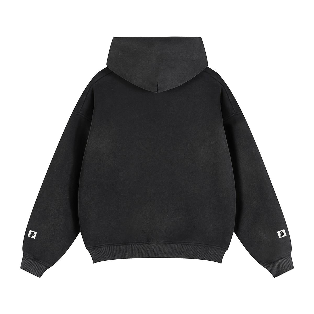 Fleece Lined Gradient Washed Zip Hoodie|355GSM DTF