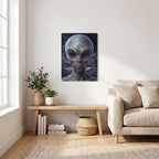 Thickened Rectangular Iron Wall Painting Printed in Canada