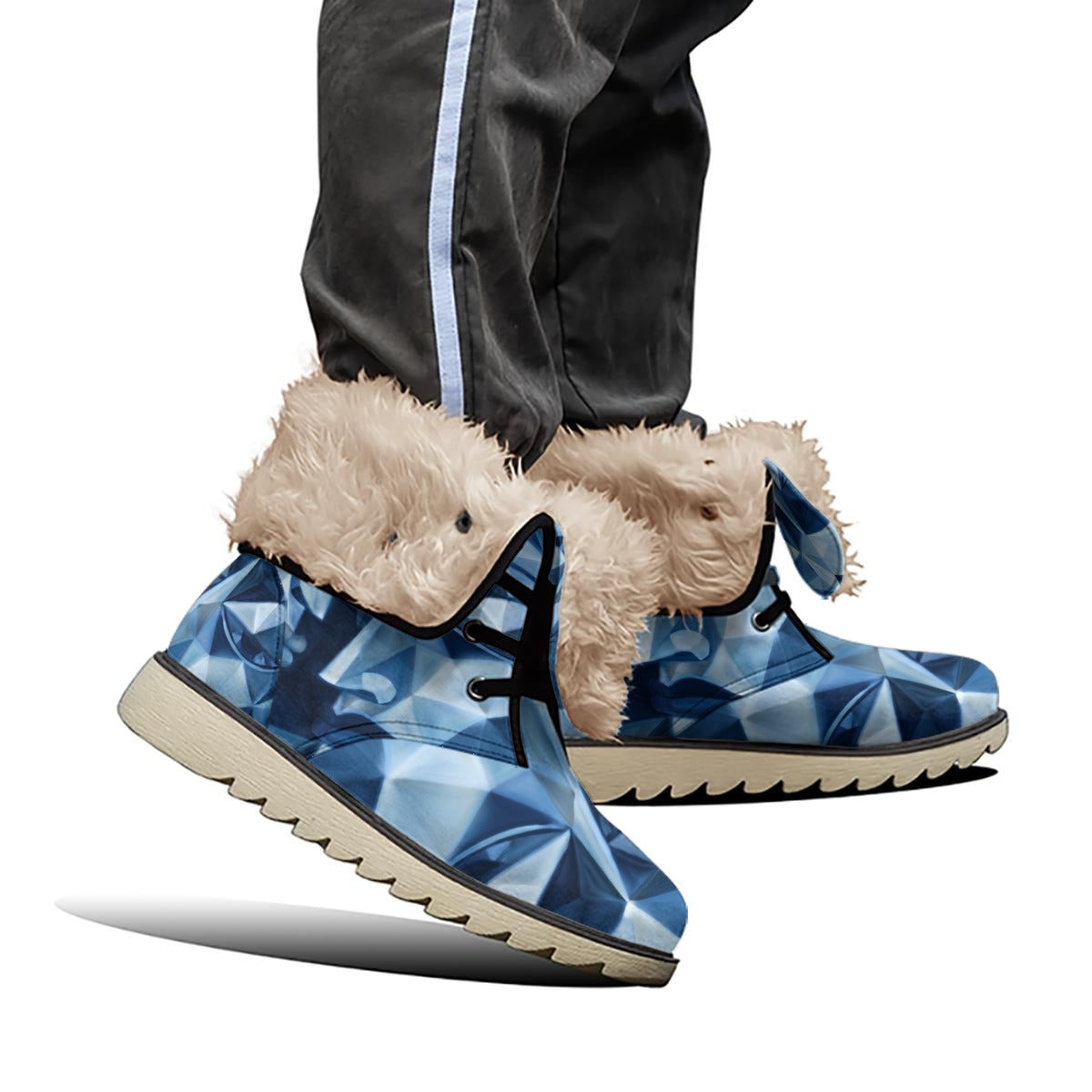 All-Over Print Women's Plush Boots