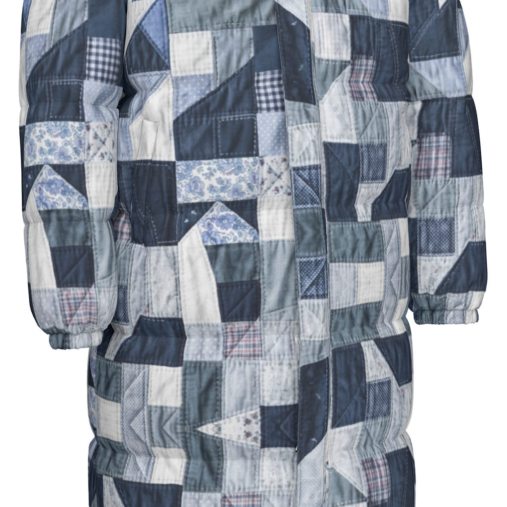 COAT OF MANY COLORS COLLECTION All-Over Print Unisex Borg Fleece Coat With Z Unisex Long Down Jacket