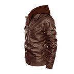 Men's Zip Leather Jacket |DTF
