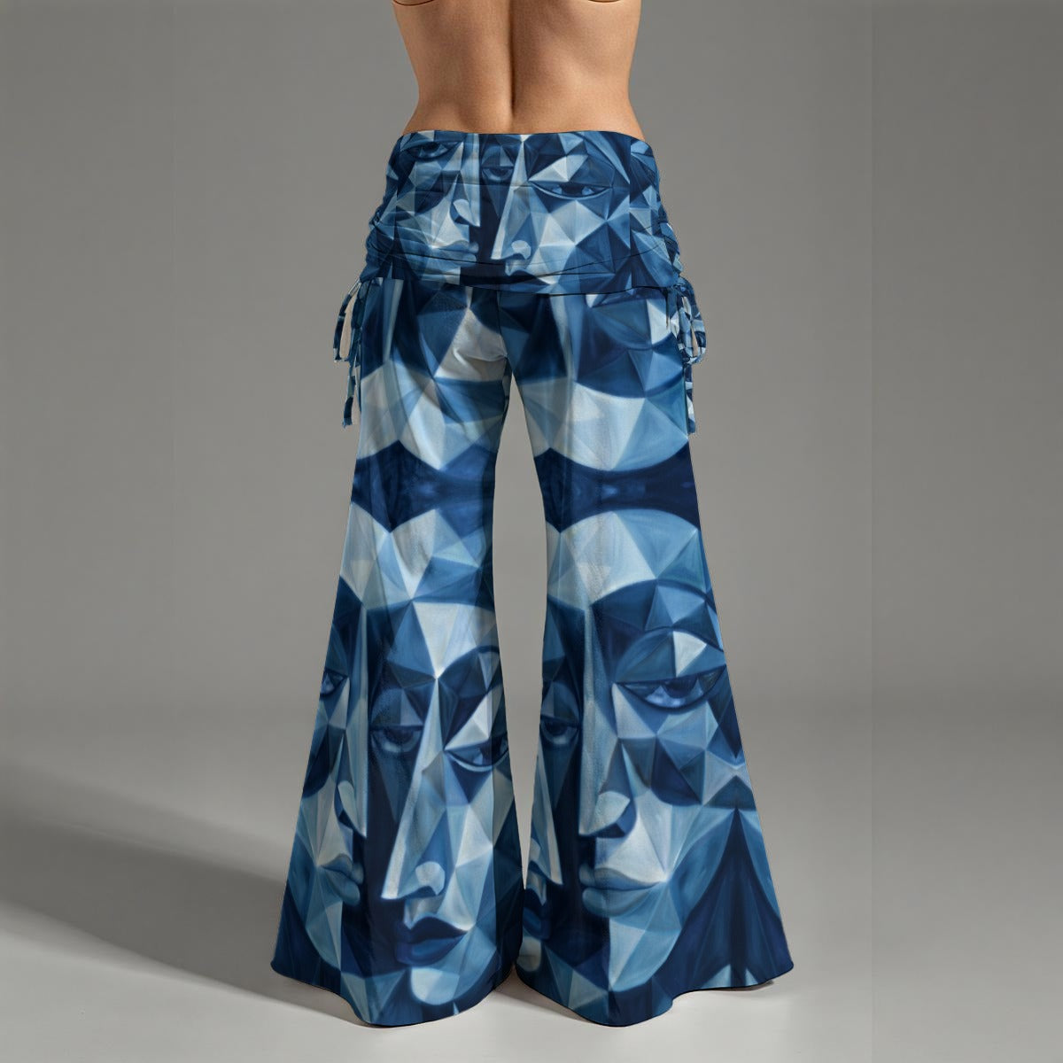 All-Over Print Women's High Waist Wide Leg Pants