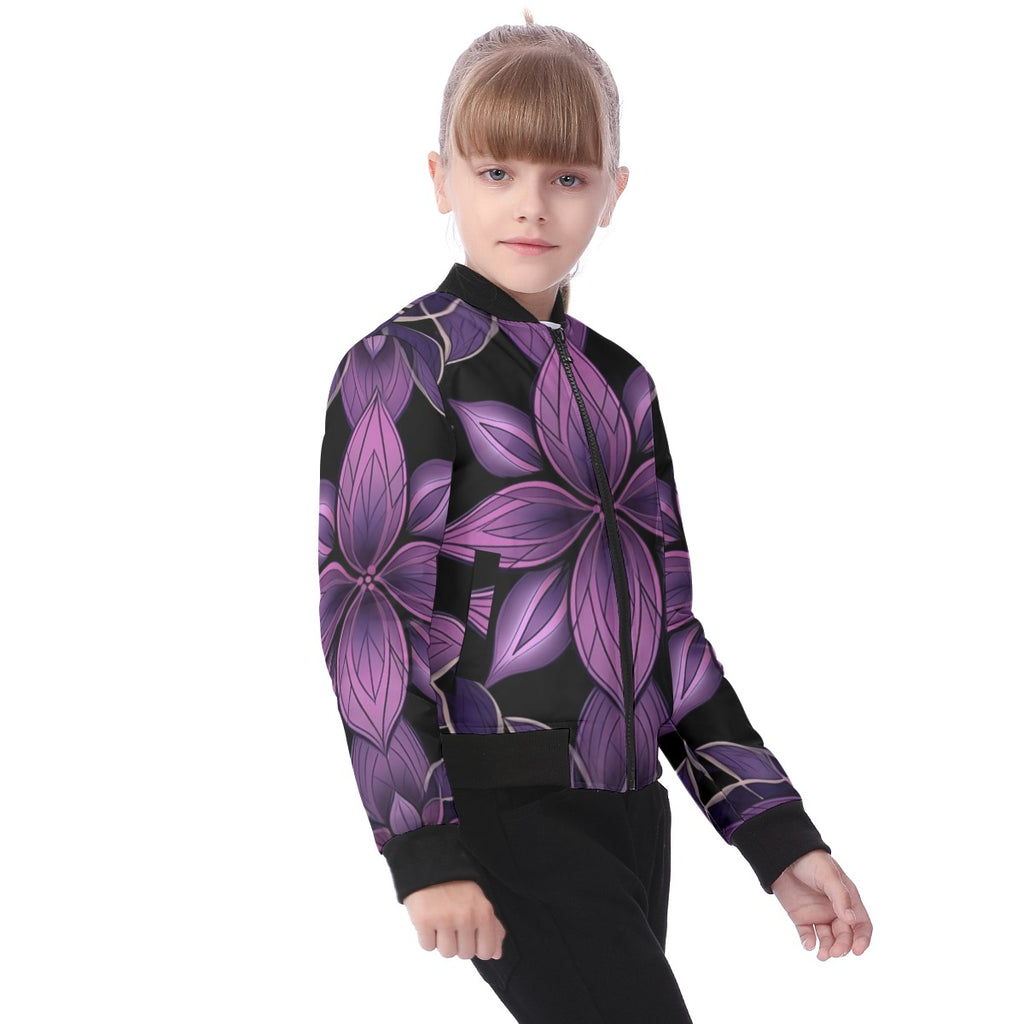 Blouson aviateur pour enfant à imprimé intégral