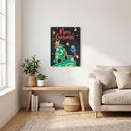 Thickened Rectangular Iron Wall Painting Printed in Canada