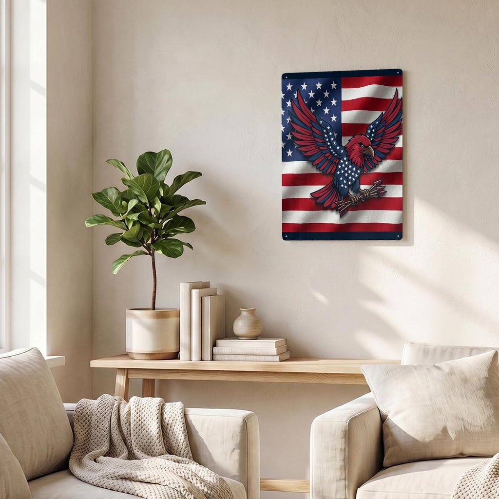 Thickened Rectangular Iron Wall Painting Printed in Canada