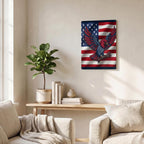Thickened Rectangular Iron Wall Painting Printed in Canada