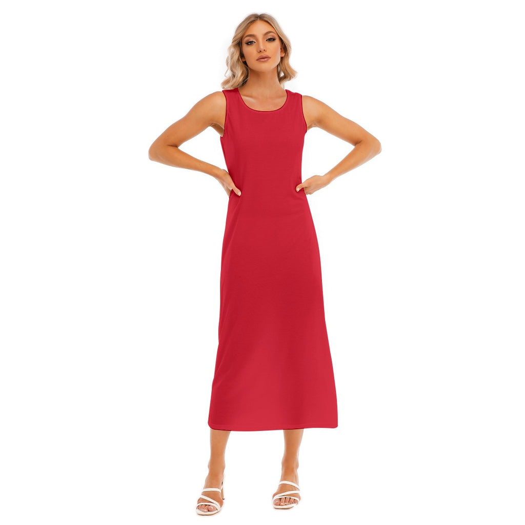 All-Over Print Women's Tank Top Long Dress