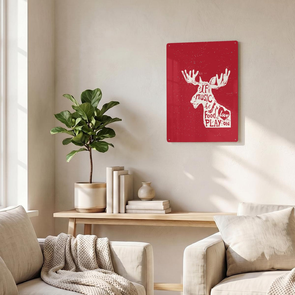 Thickened Rectangular Iron Wall Painting Printed in Canada