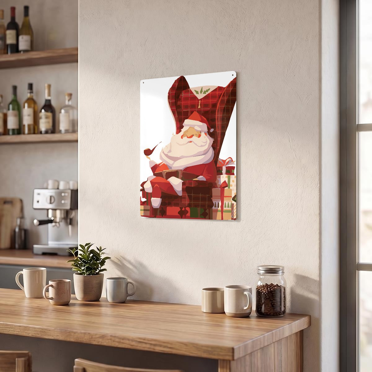 Thickened Rectangular Iron Wall Painting Printed in Canada