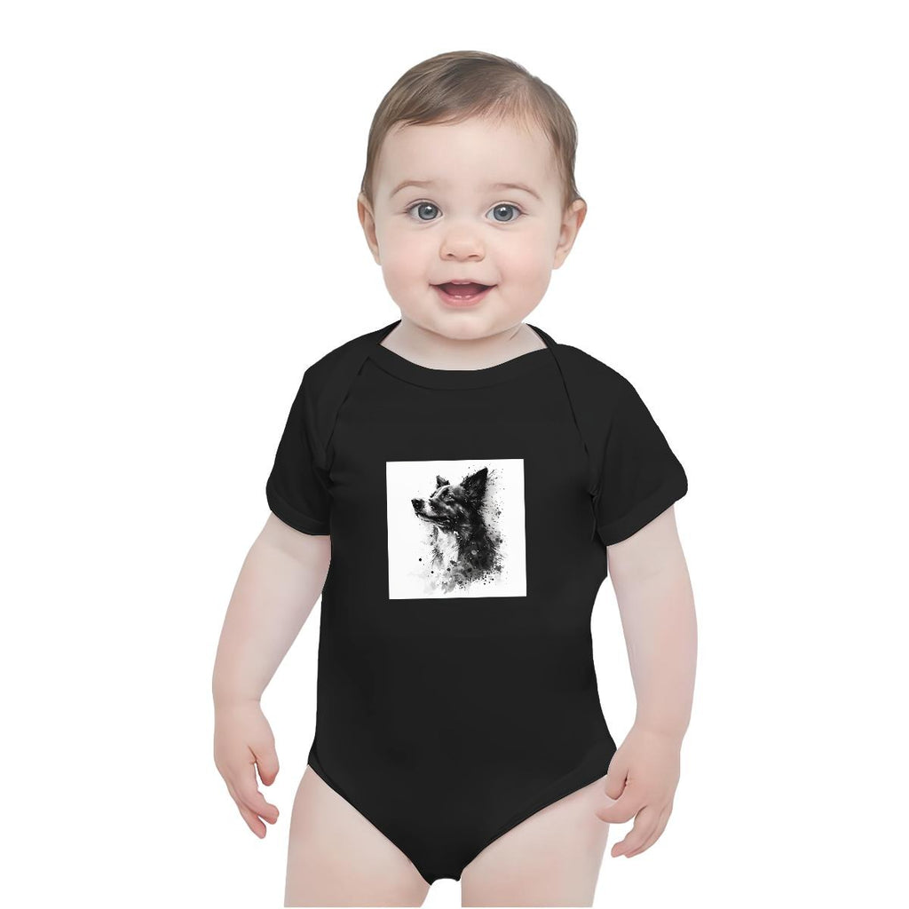 Baby Short-Sleeve Onesie Printed in USA| 190GSM Front Back DTF